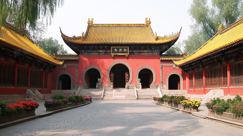 少林寺内部建筑图片