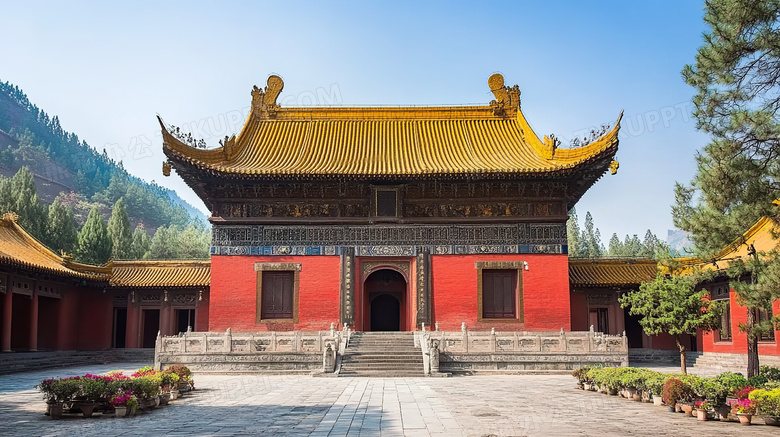 少林寺内部建筑图片