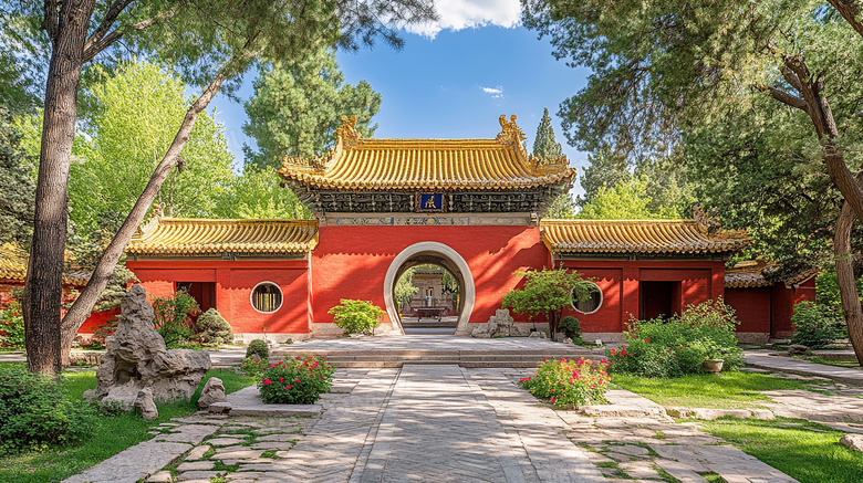 少林寺内部建筑图片