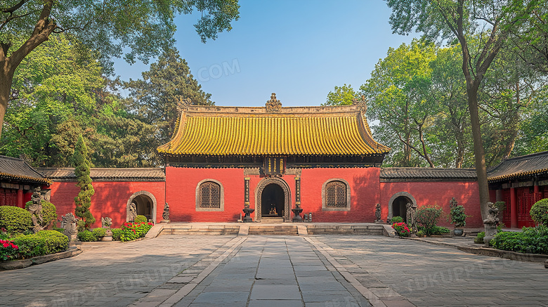 少林寺内部建筑图片