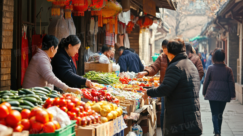 早市农贸市场图片