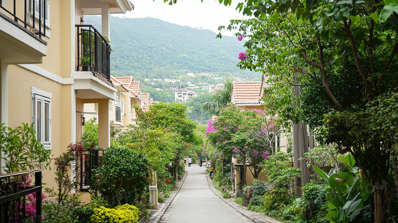 居民住宅区场景图片