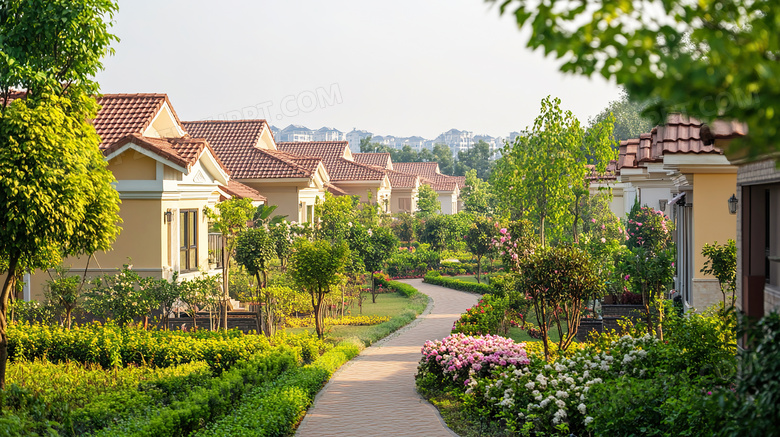 居民住宅区场景图片