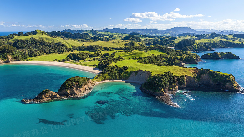 海岸线自然风景图片