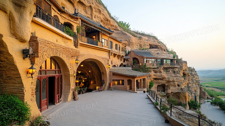 陕北窑洞建筑图片