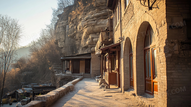 陕北窑洞建筑图片