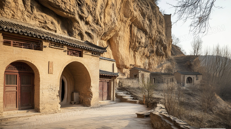 陕北窑洞建筑图片