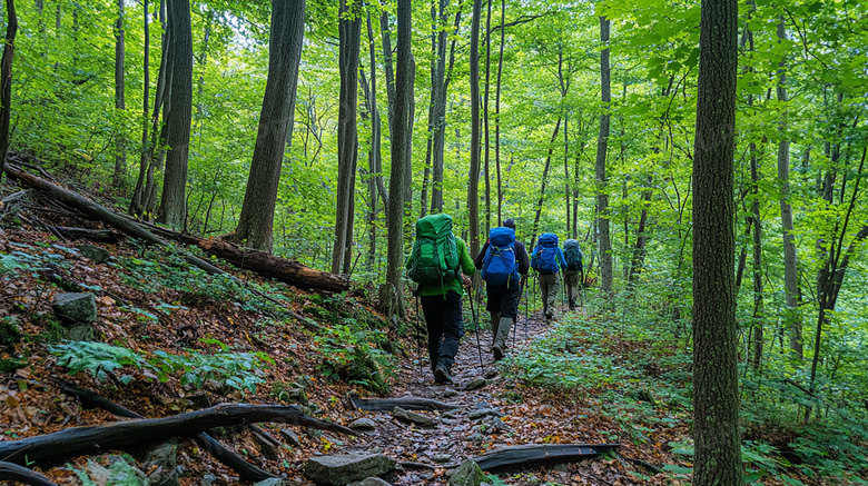 爬山登山健康运动图片