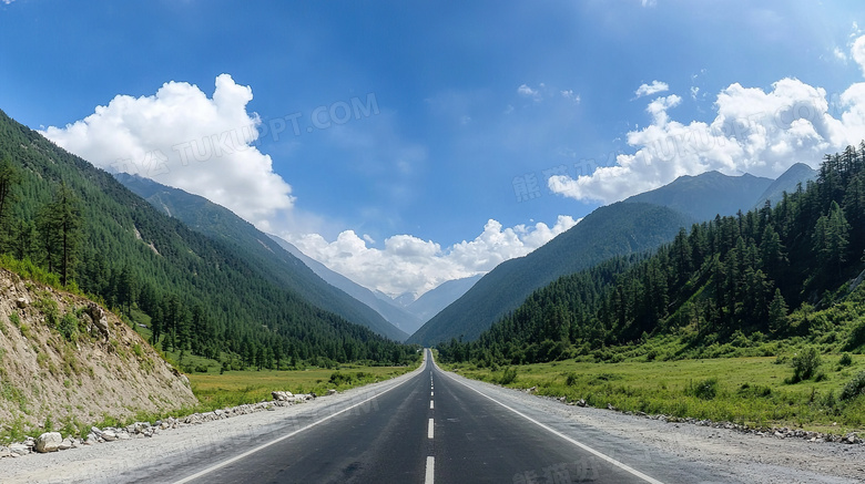 野外高速公路路边路面图片