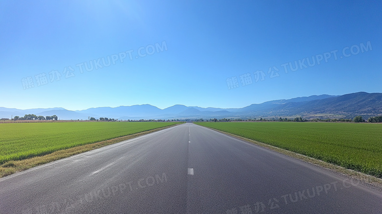 蓝天高速公路路面道路图片