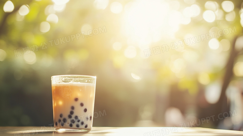 珍珠奶茶茶饮下午茶图片