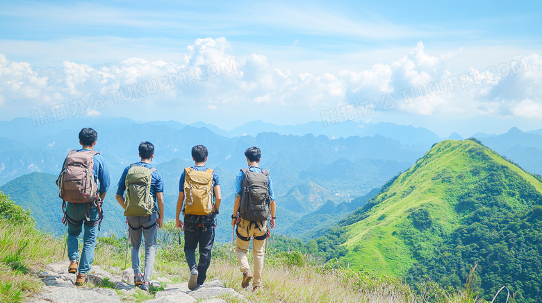 爬山登高登山攀登图片