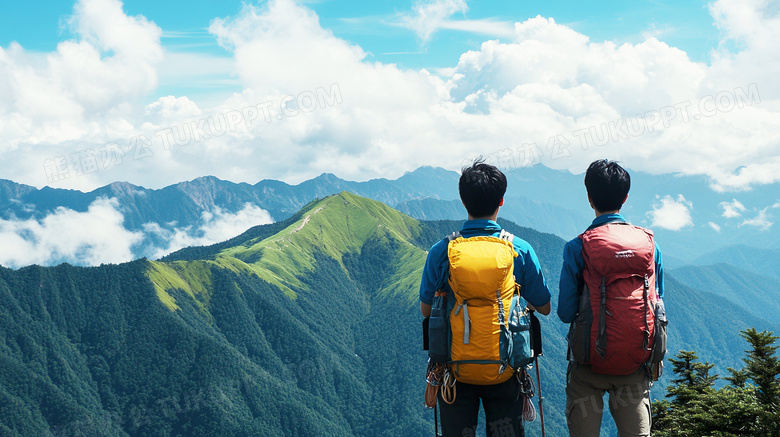 爬山登高登山攀登图片