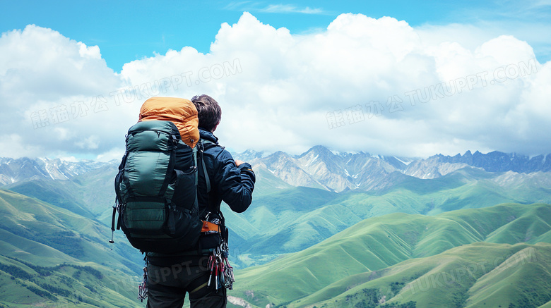 爬山登高登山攀登图片