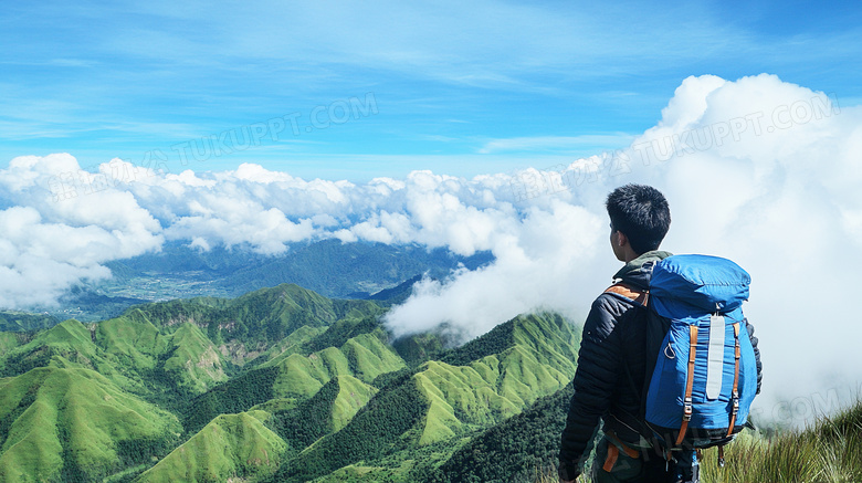 爬山登高登山攀登图片