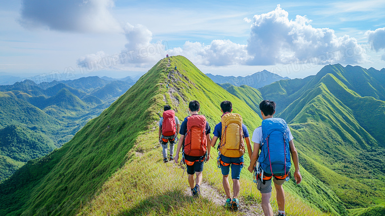 爬山登高登山攀登图片