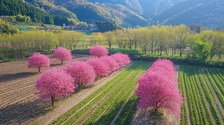 乡村草地唯美风景大自然图片