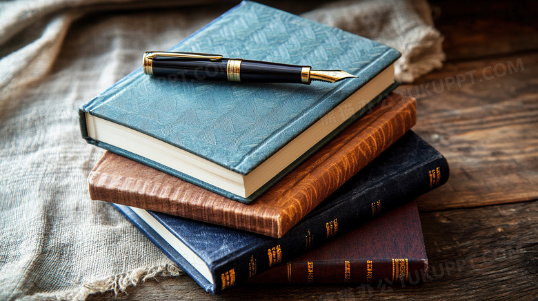 书本和学习用品图片