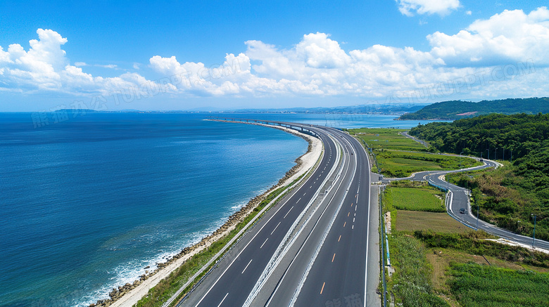 一条高速公路马路道路图片