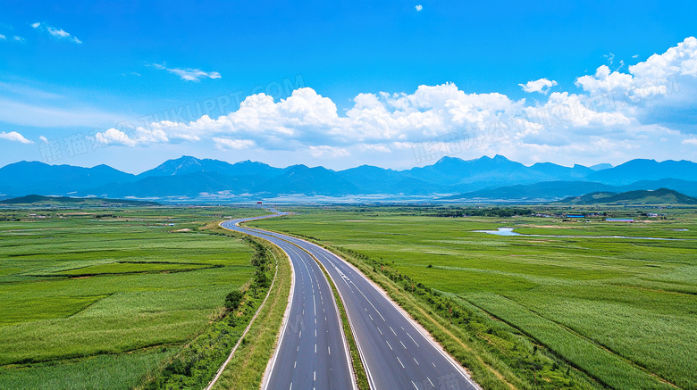 一条高速公路马路道路图片