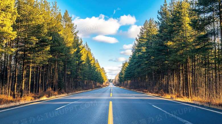 一条高速公路马路道路图片