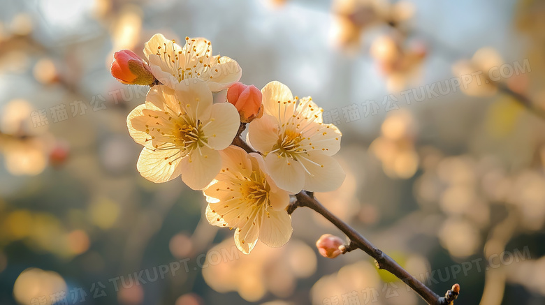 春天的花朵特写图片