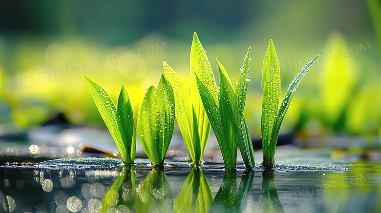 春天植物种子发芽图片