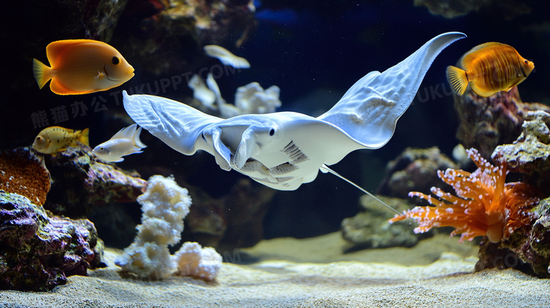 鲨鱼海洋生物海底世界图片