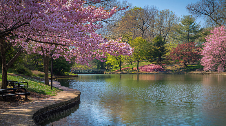春暖花开自然风景图片