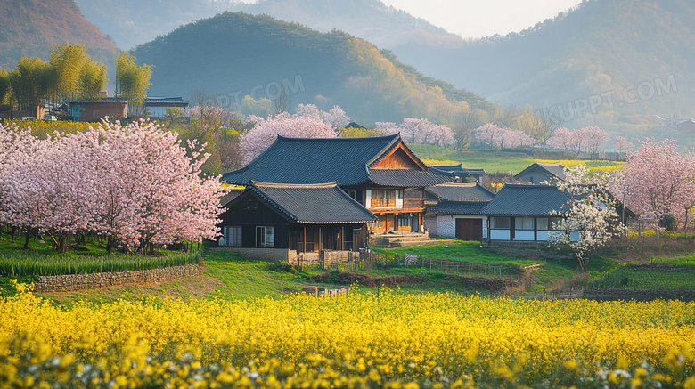 春暖花开自然风景图片