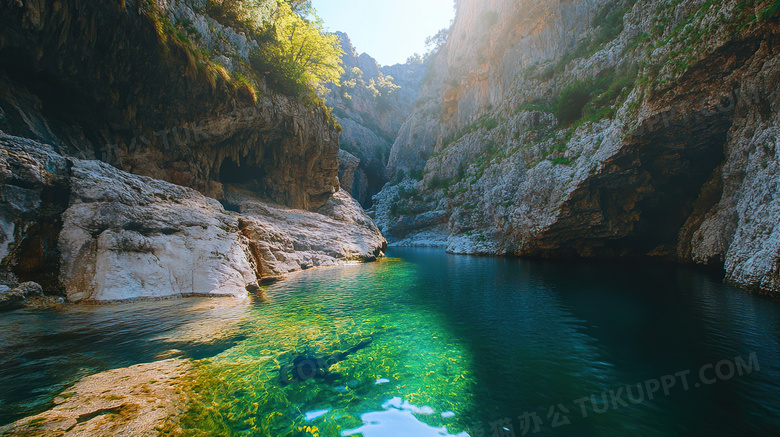 峡谷自然风景图片