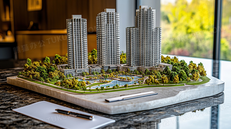 真实的楼盘模型图片