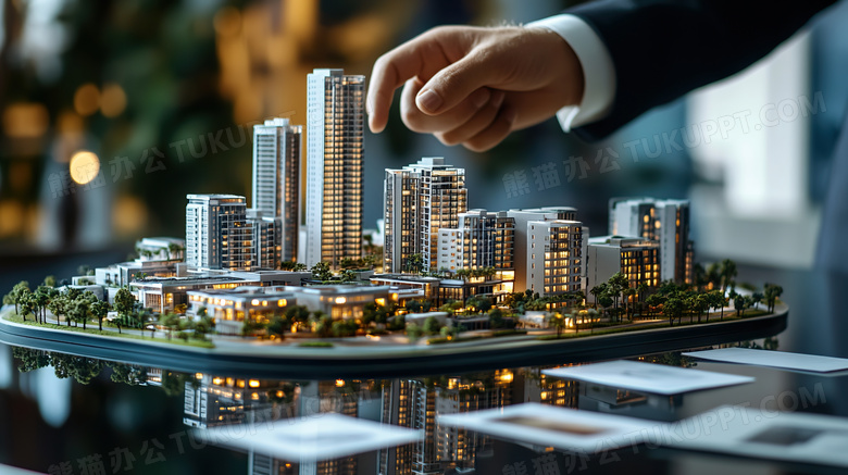 真实的楼盘模型图片