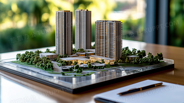 真实的楼盘模型图片