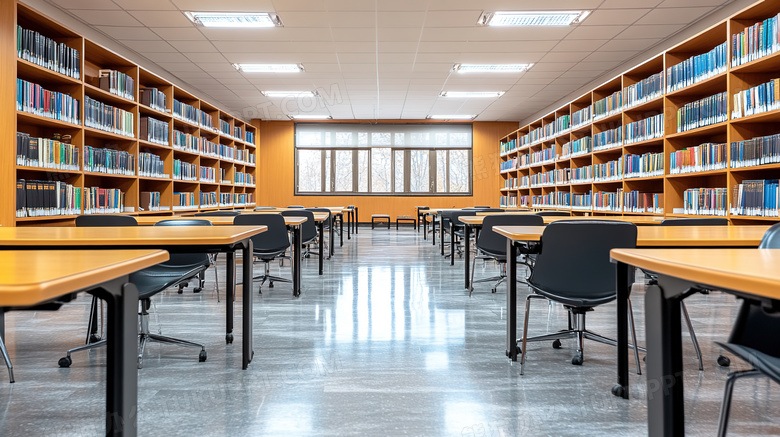 一间教室自习室自习大学教室图片