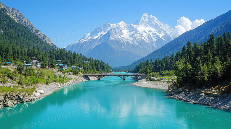 户外春天春季青山绿水春景景色图片