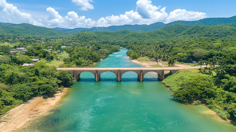 户外春天春季青山绿水春景景色图片