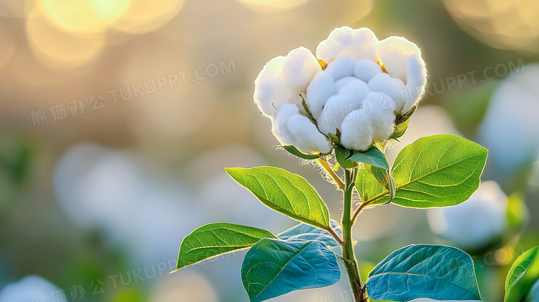 农作物衣服原材料木棉花植物图片