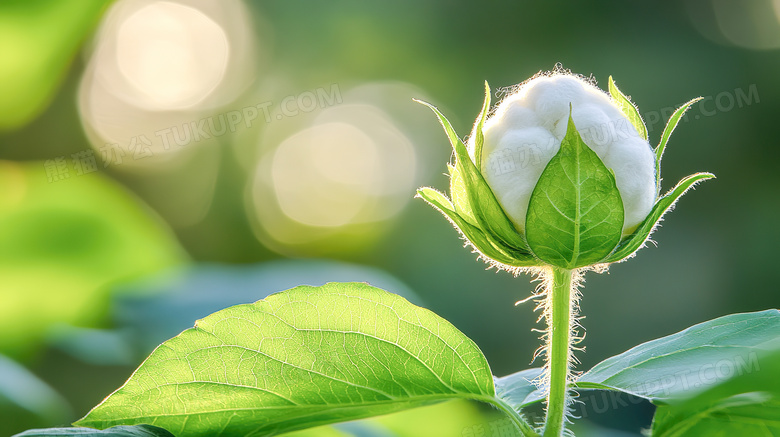 农作物衣服原材料木棉花植物图片