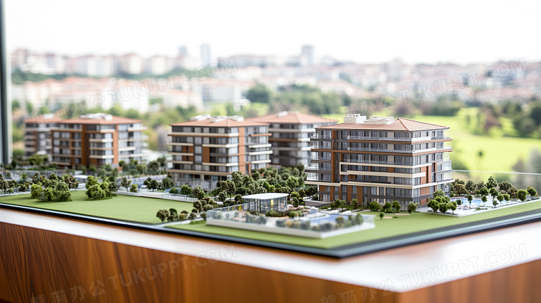 真实的楼盘模型图片