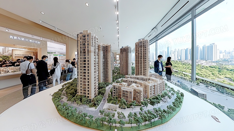 真实的楼盘模型图片