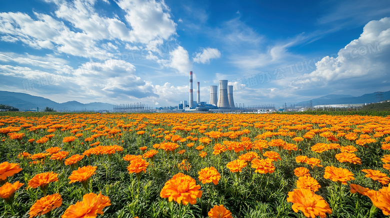 春天月季花海风景图片