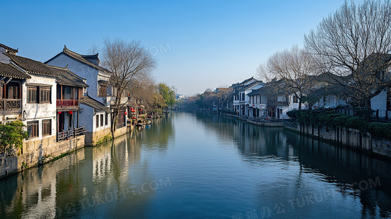 江南水乡场景图片