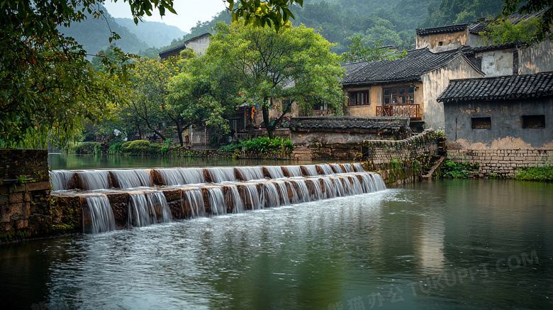 江南小镇水乡建筑风景图片