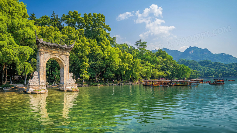 大自然建筑山水风光图片