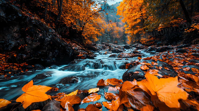 水溪流水波纹水花图片