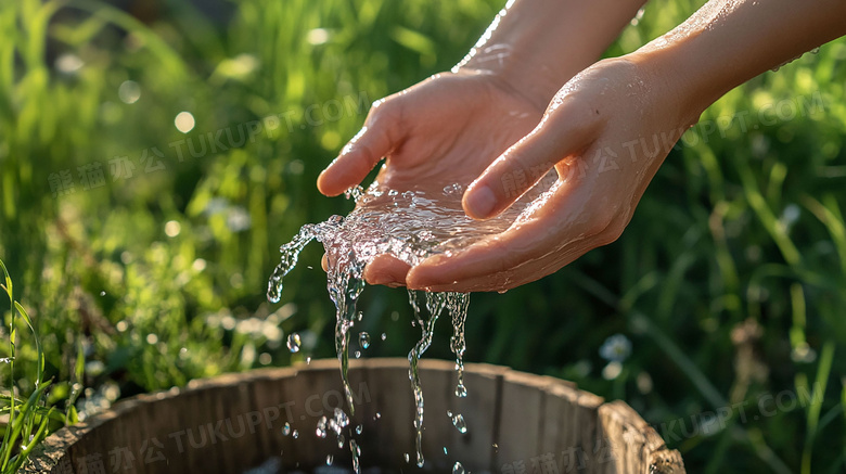 中国水日节约用水图片