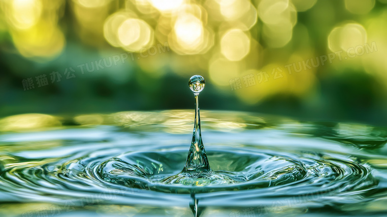 水面上泛起的涟漪水波纹图片