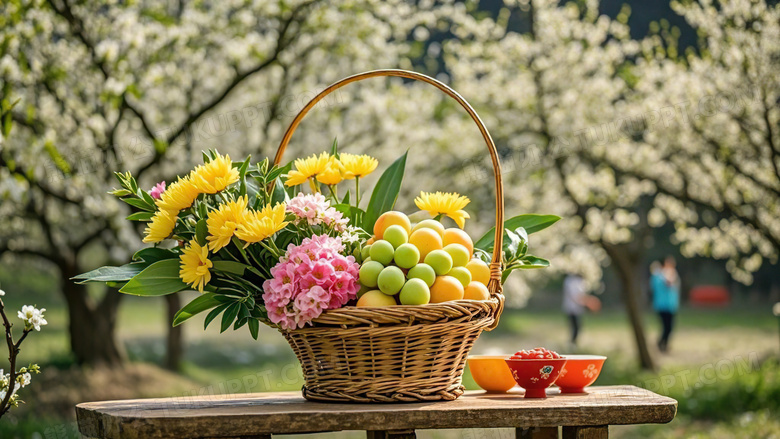 菊花扫墓清明节节气风光图片