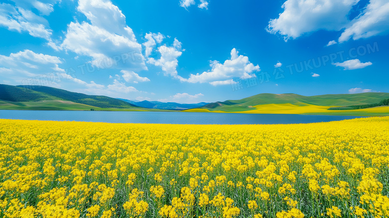 春天唯美油菜花风景图片